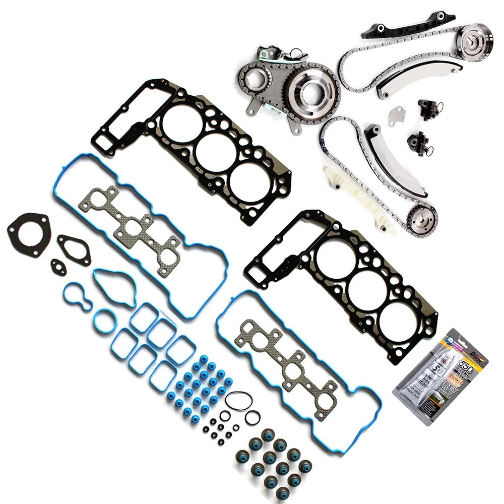 Head Gasket Set & Timing Chain Kit for Jeep Liberty 2005–2012 3.7L V6