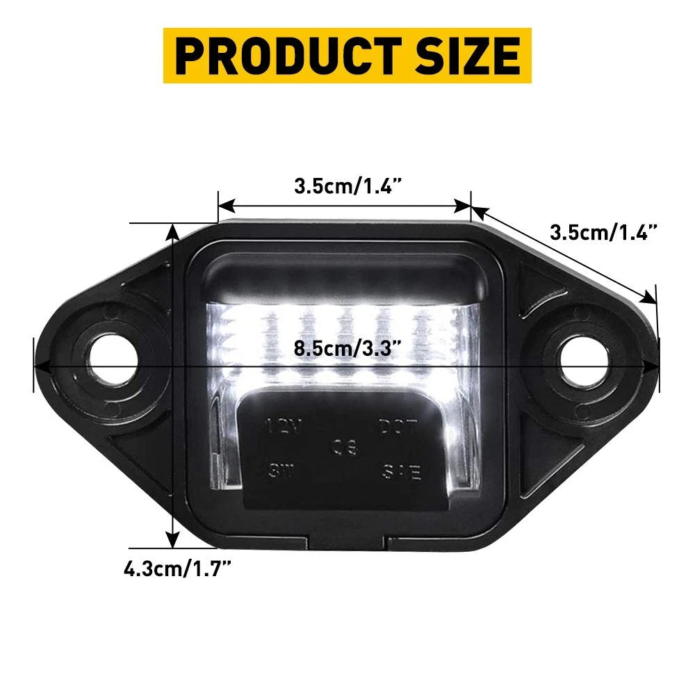 LED License Plate Light for Ford E150 E250 E350 E450 Econoline (1992–2018)
