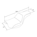 Driver Passenger Seat for Harley Dyna Fat Bob Low Rider (2006–2017)