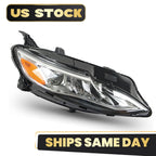 Full LED Headlight for Chevy Malibu (2019–2025) - Right Passenger, w/ Bulb