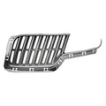 Replacement Silver Chrome ABS Plastic Driver Side Front Grille