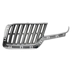 Replacement Silver Chrome ABS Plastic Driver Side Front Grille