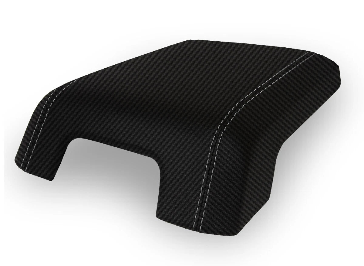 Console Lid Armrest Cover for Ford Super Duty (2011–2016) Carbon Fiber