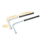 Set of 2 Zinc-Plated Guide On Posts for Boat Trailer (40")