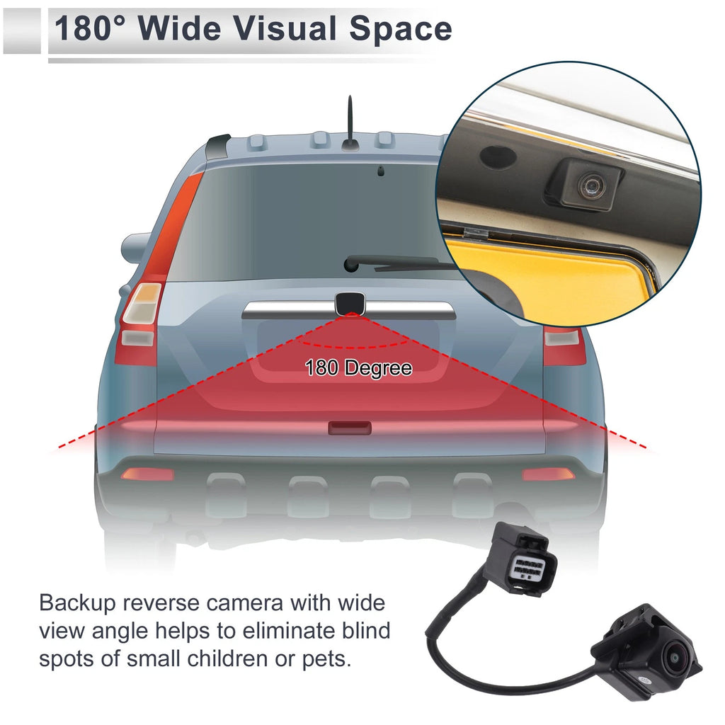 Rear View Camera for Honda Civic Sedan (2019) 120-180 Degree