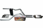 Dual Exhaust Kit for Chevy GMC 1500 Truck (2015–2018) - Black Tips