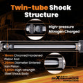 Front Shock Absorbers for Ram 1500 2WD (2010–2018) 0"-2" Lift Matte Finish