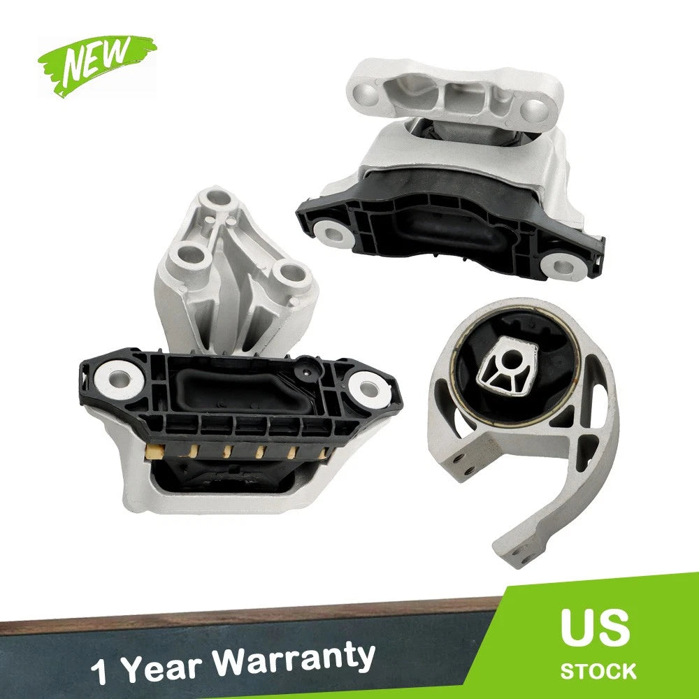 3PCS Engine & Trans Mount Set for GMC Acadia (2017–2019) 2.5L 4WD