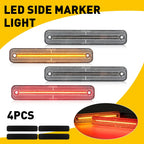 Set of 4 Clear Side Marker Indicators for Ford F100 F150 F250 F350 (1973–1979)