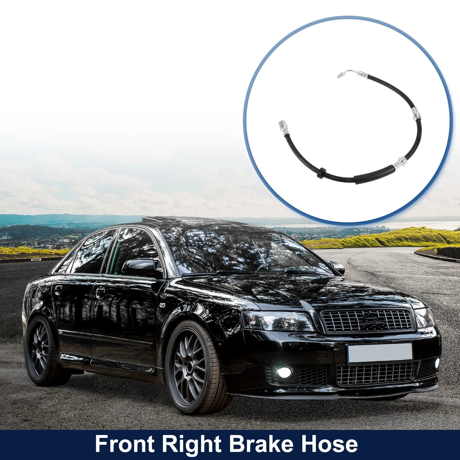 Front Right Brake Hose for Audi A4 (2017–2024) No. 8W0611708G