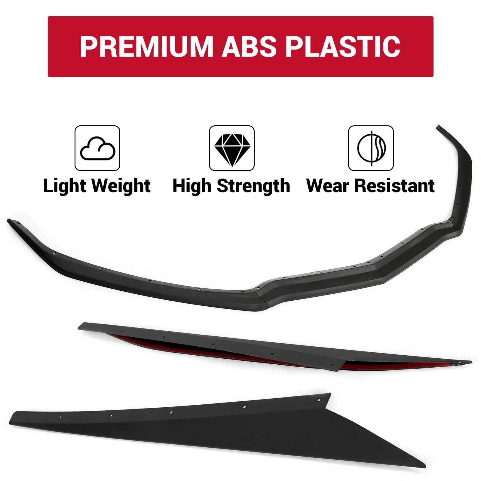 Front Bumper Lip & Side Skirt Rocker Panel for Corvette C8 Z51 (2020-2024)