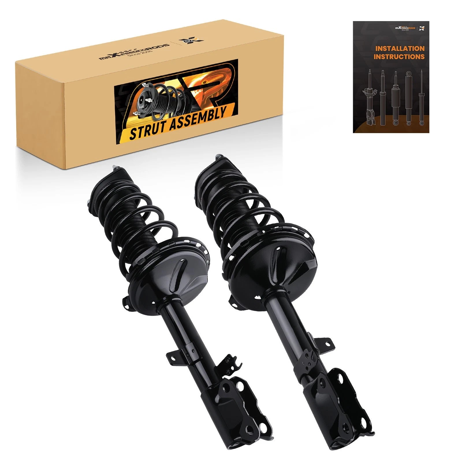 Set of 2 Rear Struts w/ Coil Spring Assembly for 2008-2009 Lexus RX350