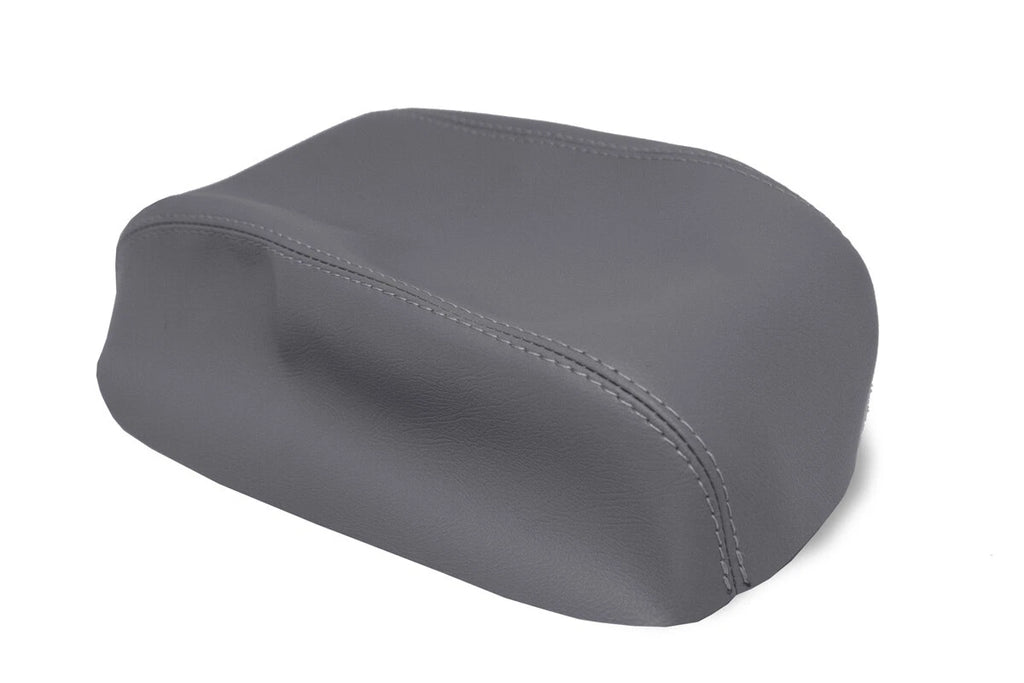 Center Console Lid Armrest Cover for Kia Sorento (2014–2020) Gray PVC Leather