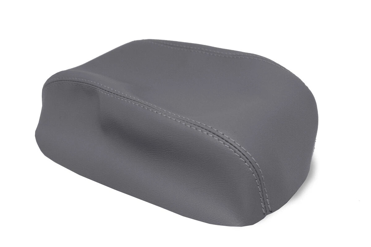 Center Console Lid Armrest Cover for Kia Sorento (2014–2020) Gray PVC Leather