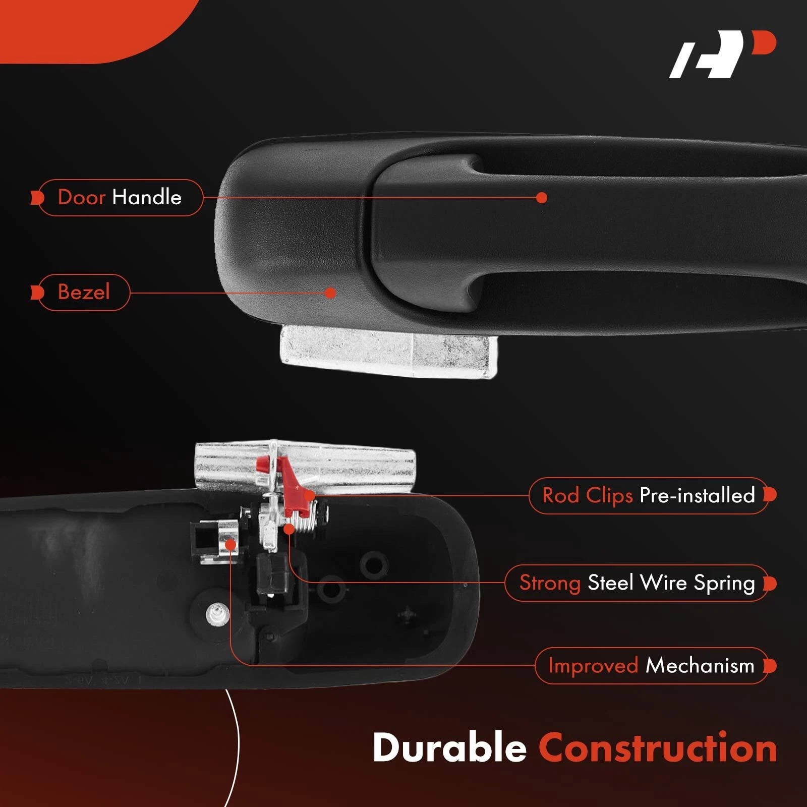 Black Tailgate Handle for Jeep Liberty (2003-2007)