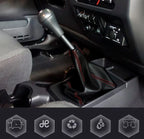 Manual Shift Boot for Jeep Wrangler (2003–2006) Carbon Fiber Red Stitch