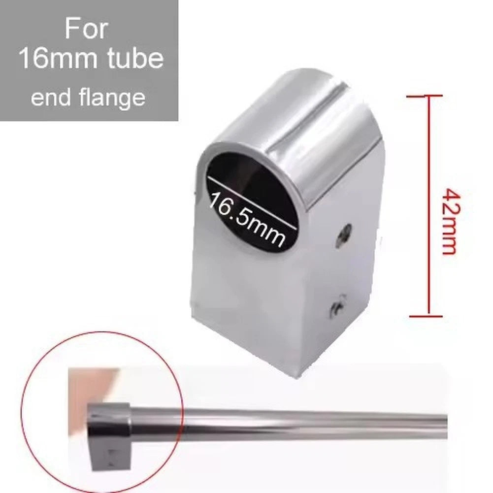 Clothes Hanging Rod Connector for Wardrobe 16mm Square Tube