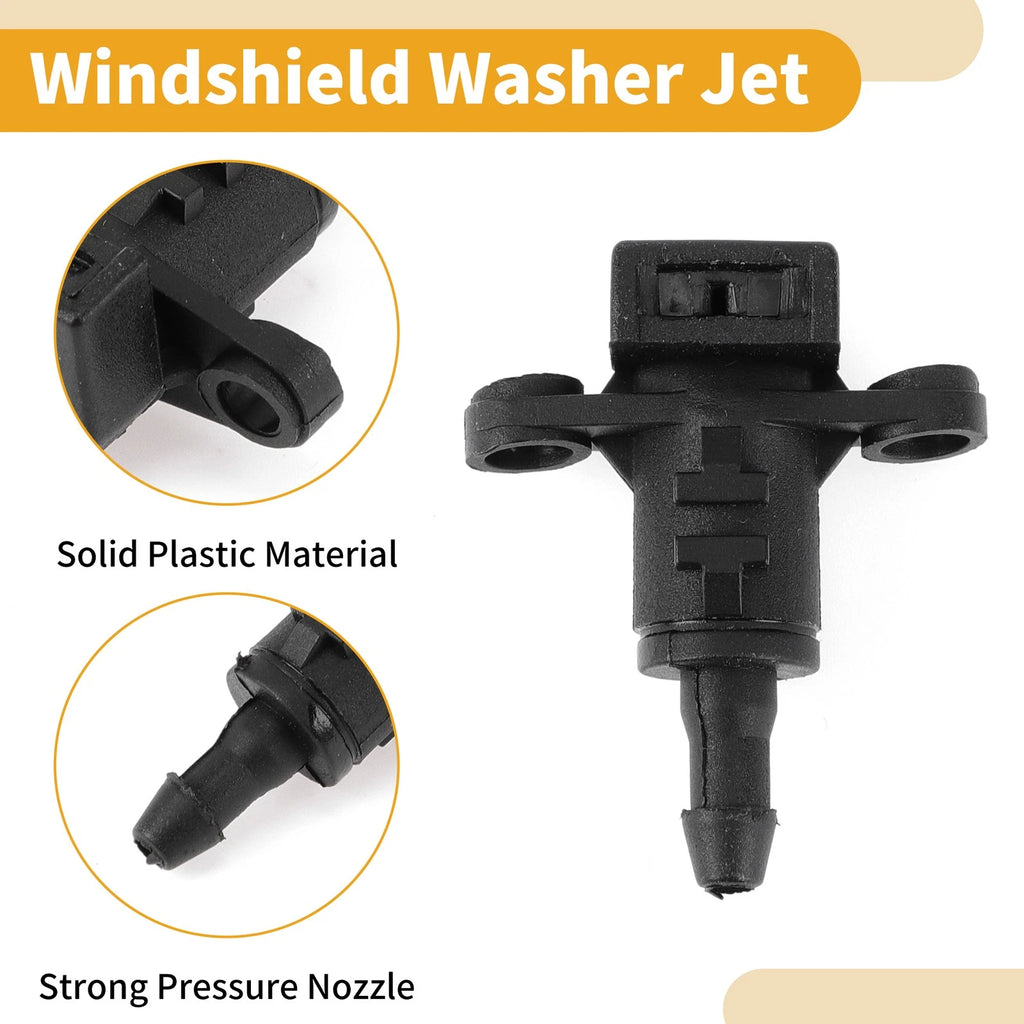 Set of 2 Front Windshield Washer Nozzles for Kia Ceed (2011–2018) & Rio (2011–2017)