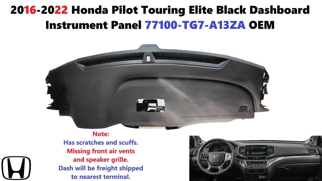 Dashboard Instrument Panel for Honda Pilot (2016–2022) 77100TG7A13ZA