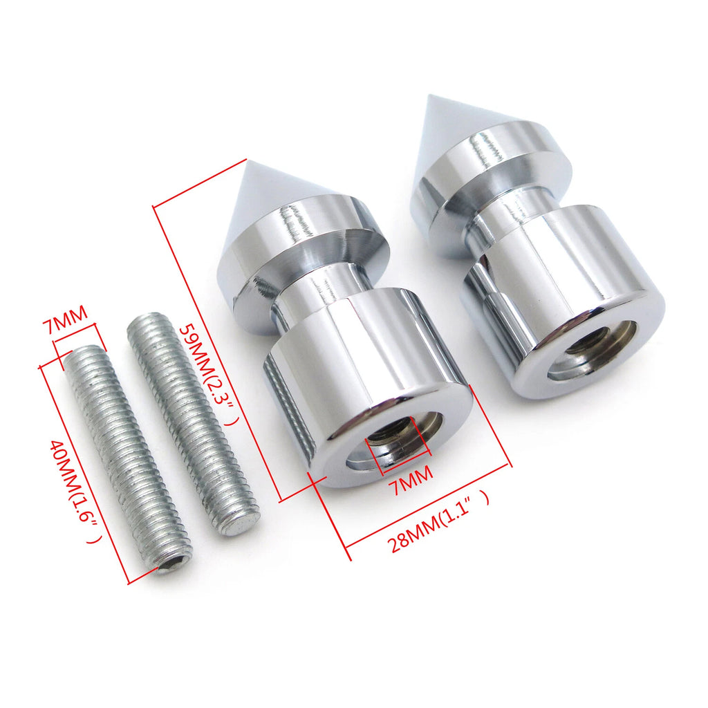 Chrome Swingarm Spool 8mm Thread for Ducati 999 R S (2005–2006) / Honda CBR1000RR (2004–2011)