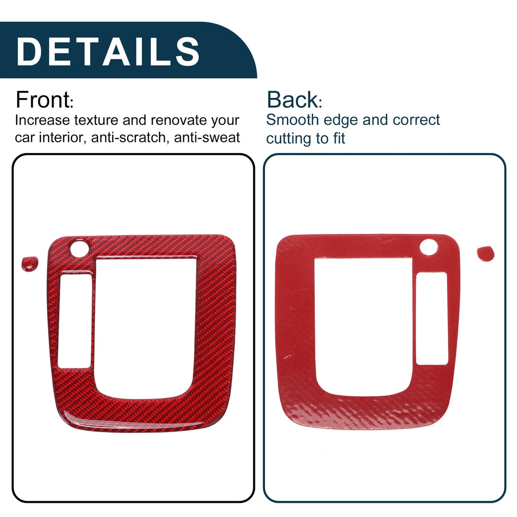 ABS Gear Shift Knob Cover Decal for Subaru Impreza (2012–2014) Red