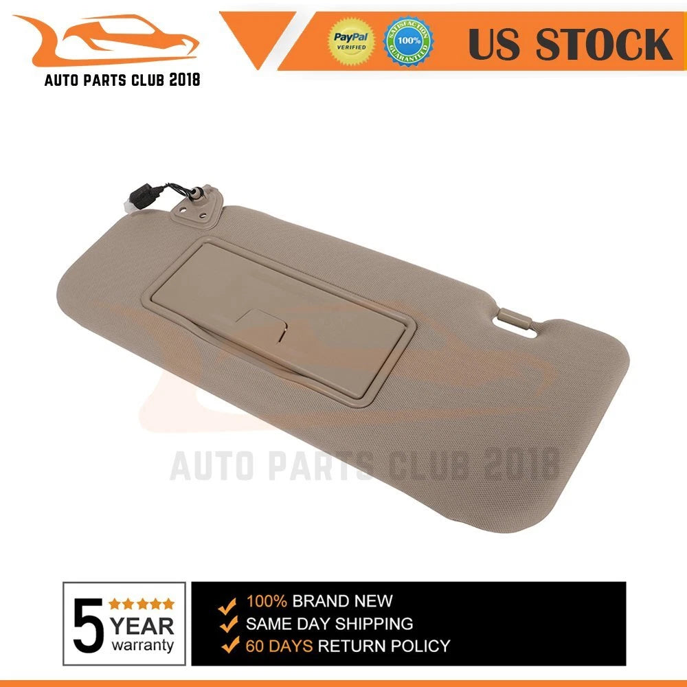 Sun Visor Beige LH for Nissan Murano (2006–2008) 96401-CC22B + Lamp