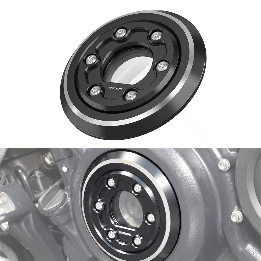 CNC Transparent Side Alternator Plug Cover for Harley Nightster RH975 (2023–2024)