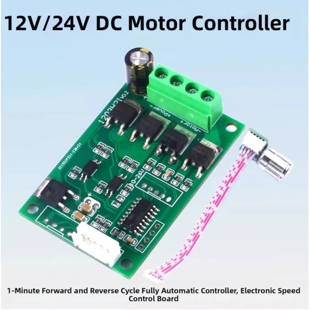 DC Motor Rate Control PCB for 12V 24V Systems (Forward Reverse Logic)