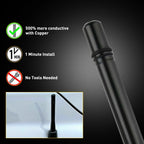 4" Short Black Antenna Mast for Toyota Tacoma (1995–2016) PY