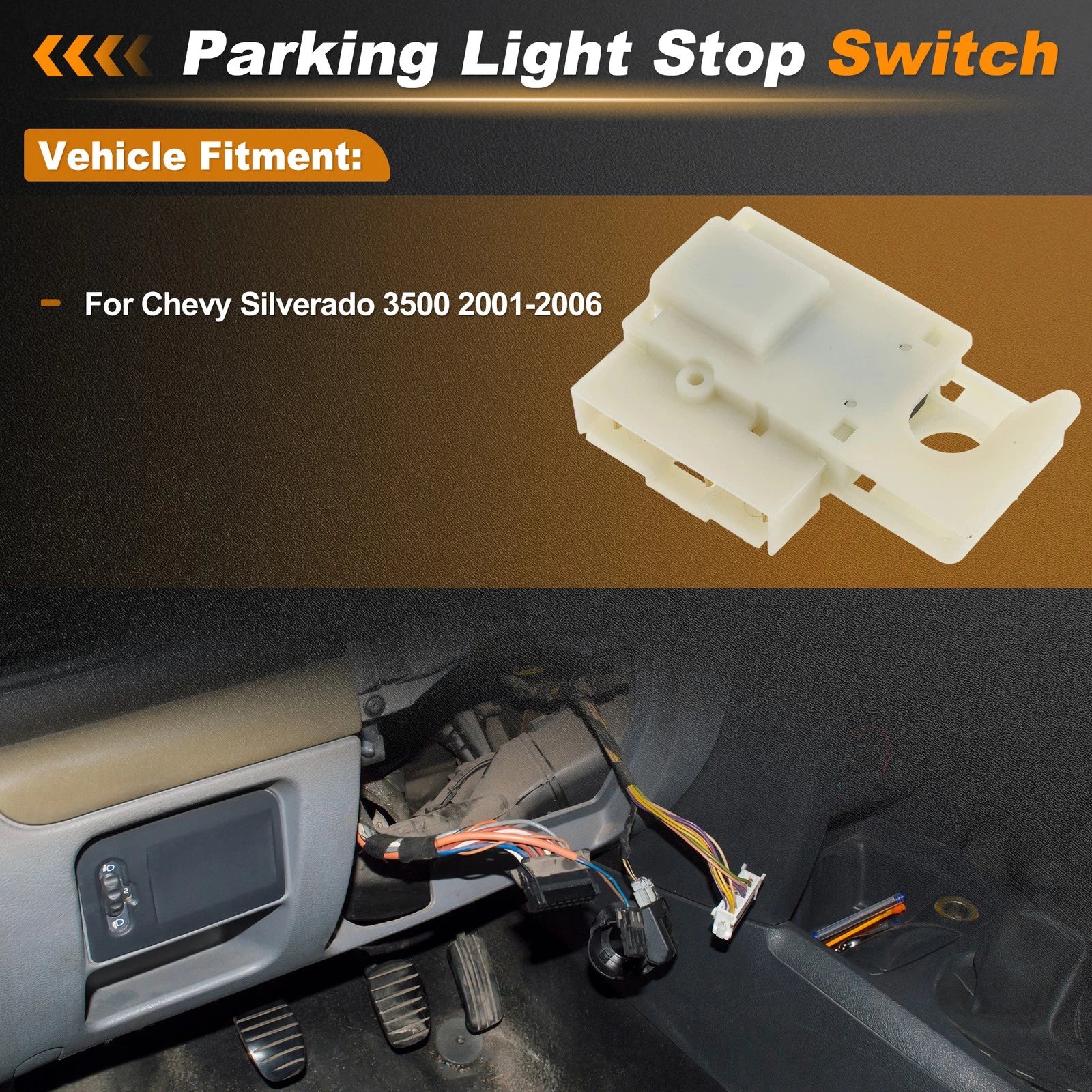 Brake Light Switch for Chevy Silverado 3500 (2001–2006) 15128874