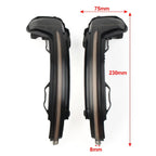 Sequential LED Side Mirror Turn Signal Lights for VW Tiguan, Touareg (2016-2023)