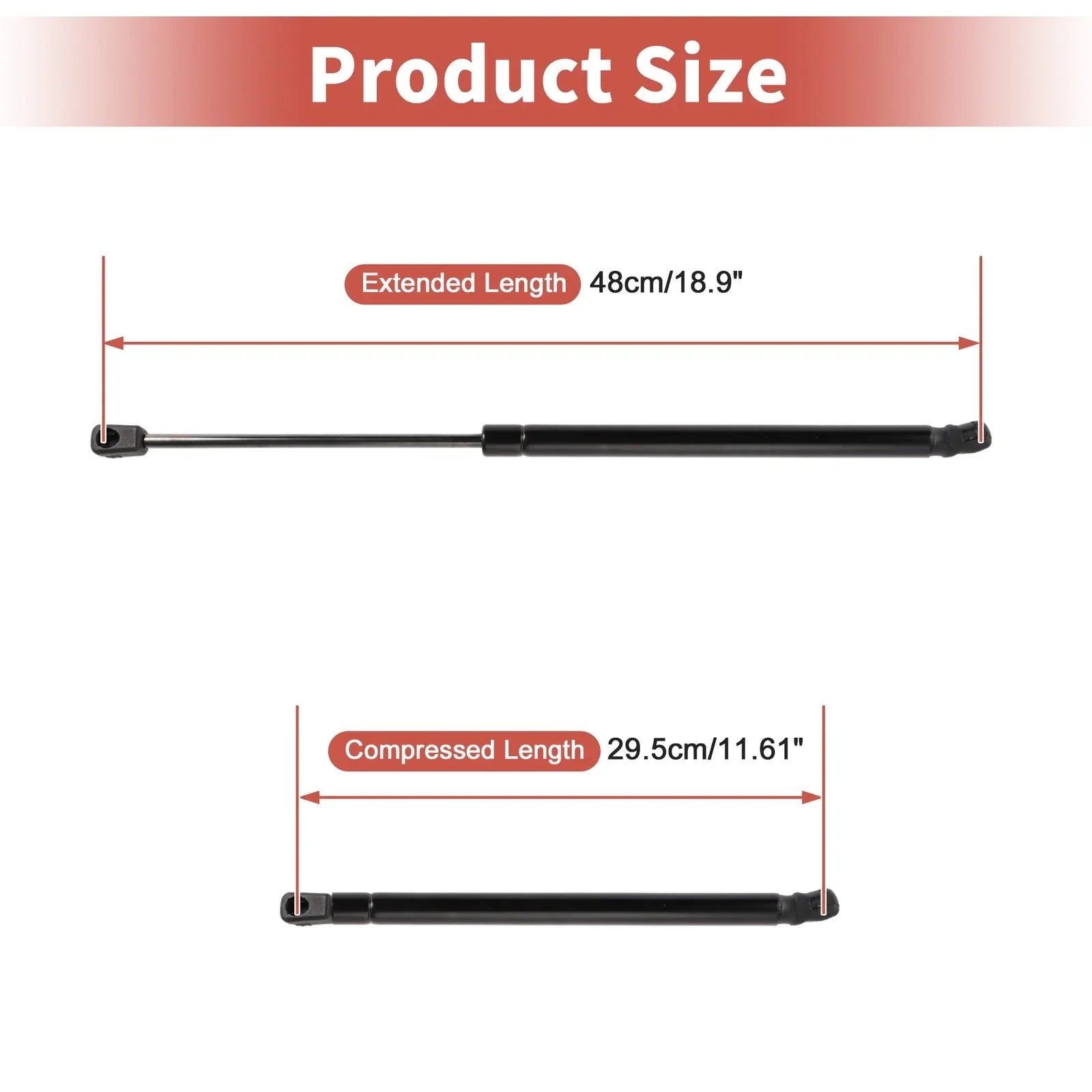 Rear Hatch Lift Supports for Hyundai Accent Hatchback (2012-2017)