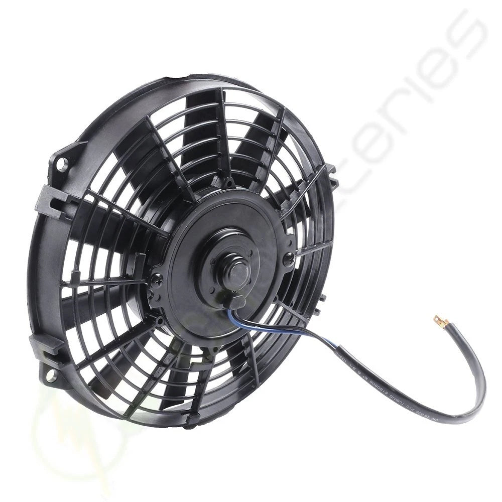 9" Slim Plastic Radiator Cooling Fan Mount Kit for Universal Applications (12V)