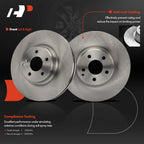 Front Disc Brake Rotors & Ceramic Pads for Mercedes-Benz E550 (2007–2009)