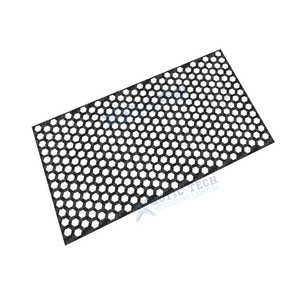 2PC Carbon Fiber Honeycomb Rear Tail Light Decor Stickers for 48×30cm