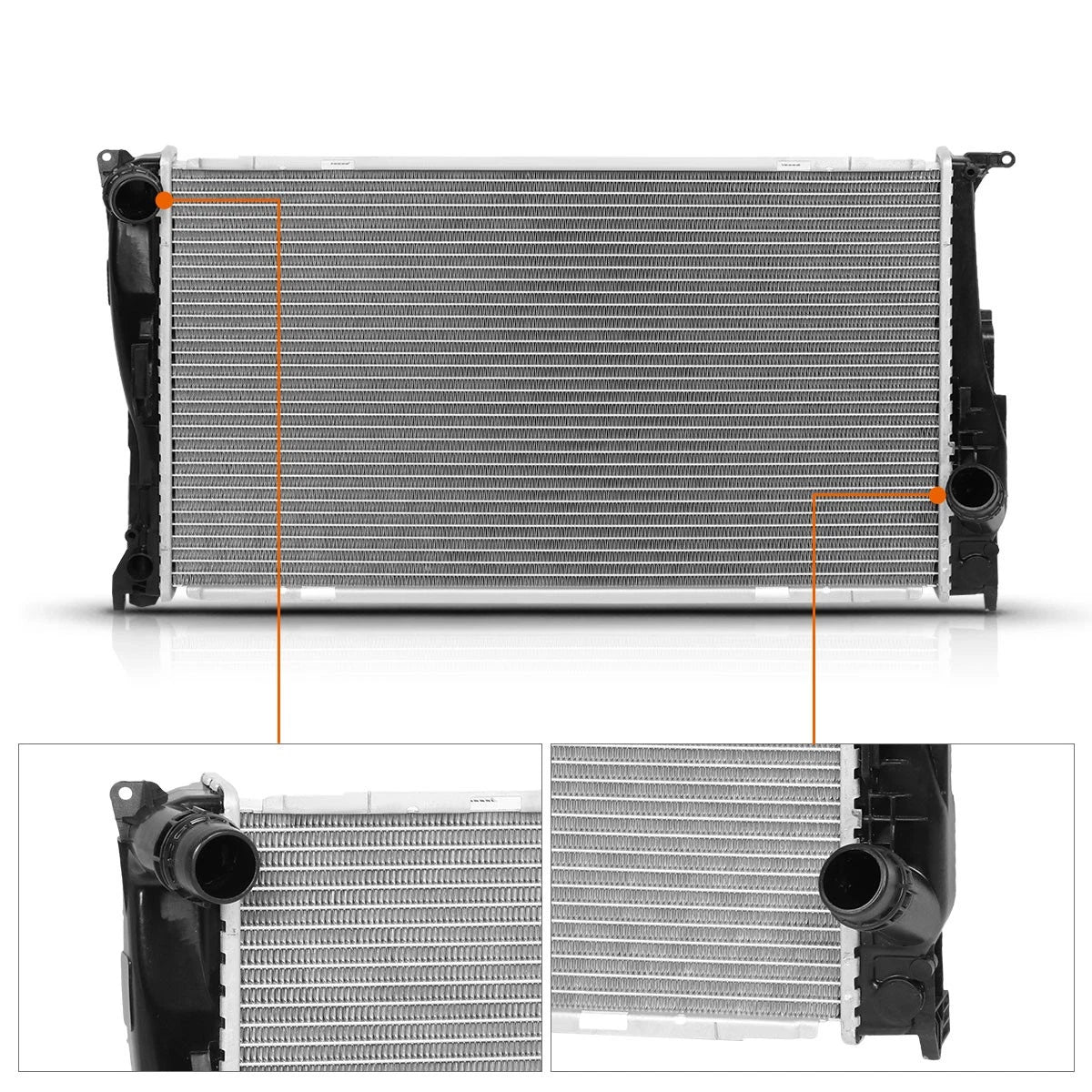 Aluminum Core Radiator DPI-2973 for BMW 1 Series M/335/Z4 3.0L (2007–2016)