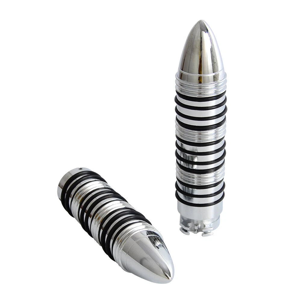 1" Spike Throttle Hand Grips for Harley Bobber Chopper Cruiser