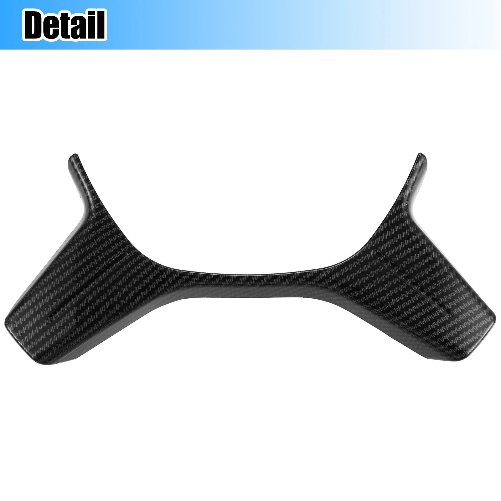 Carbon Fiber Pattern Steering Wheel Cover Trim for Mercedes Benz 