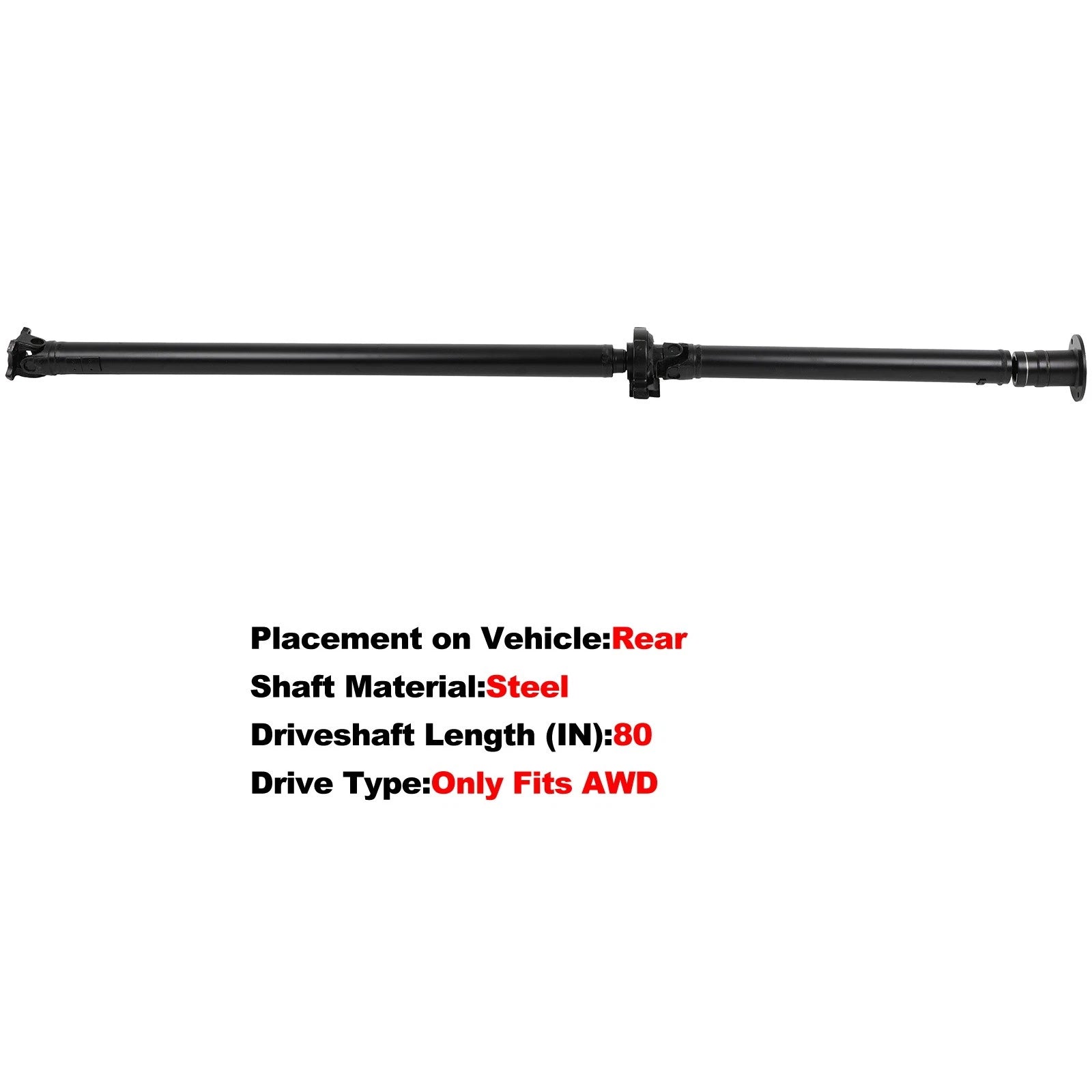 Driveshaft Prop Shaft Assembly for Ford Fusion (2007–2012)
