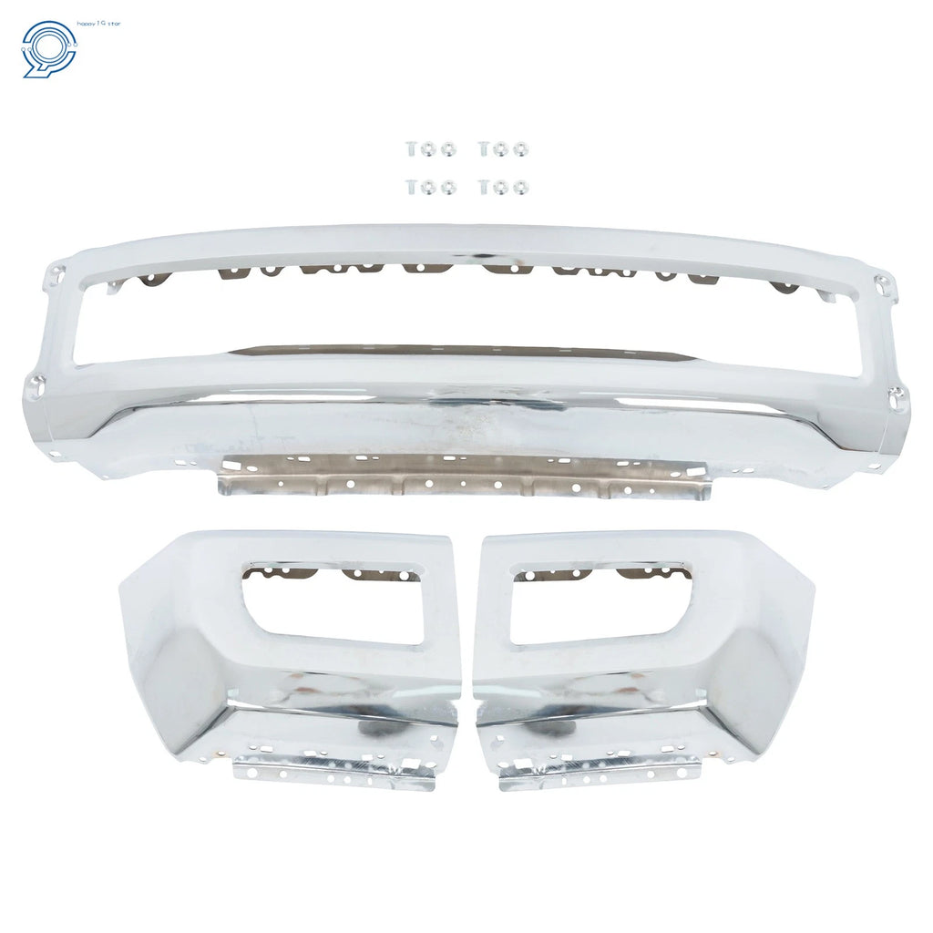 Split-Type Front Bumper for Ford F250 F350 (2017-2019) Chrome Steel