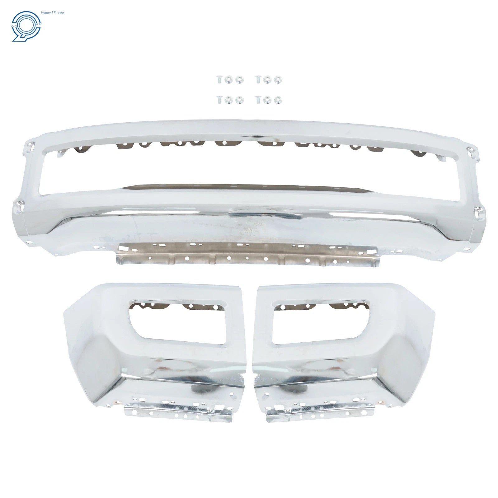 Split-Type Front Bumper for Ford F250 F350 (2017-2019) Chrome Steel