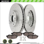 Front Brake Rotors & Ceramic Pads for Honda Pilot (2003–2008)