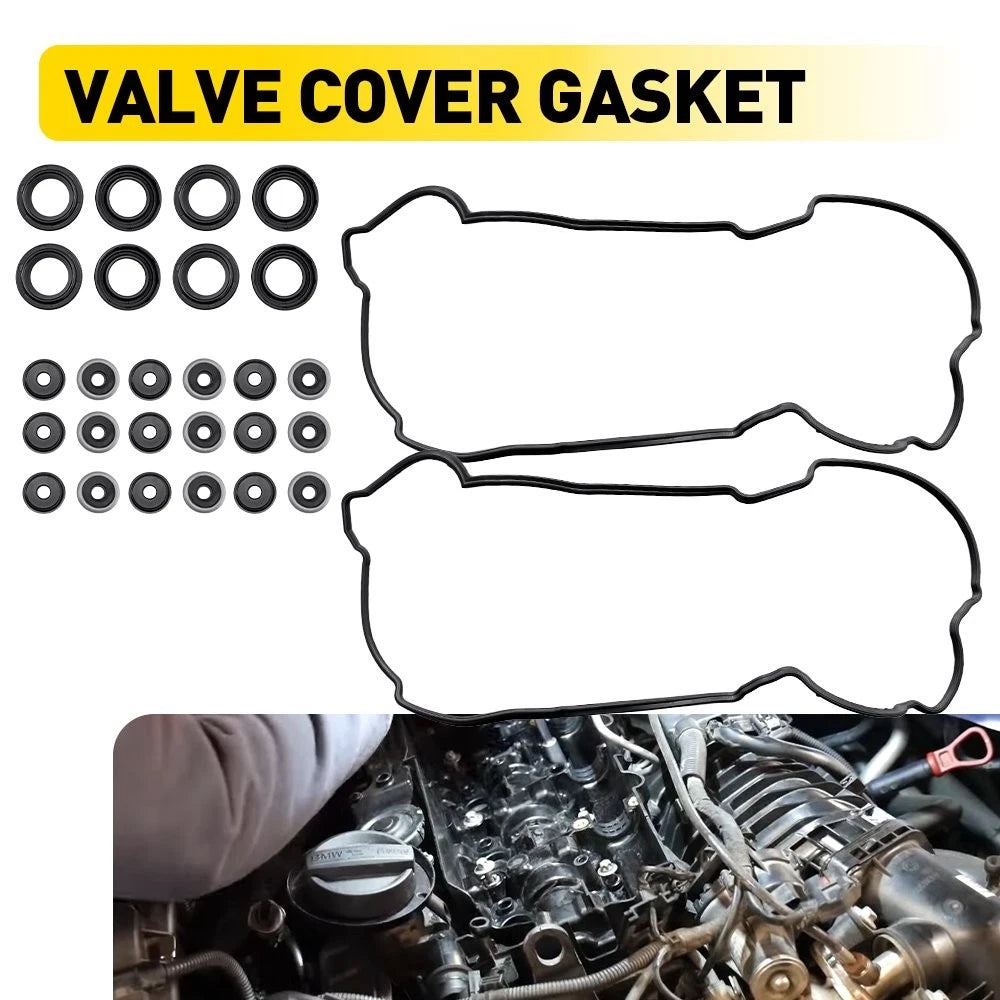 2X Valve Cover Gasket Set 90210-07001 11193-70010 for Toyota 4.7L V8 (2000–2004)