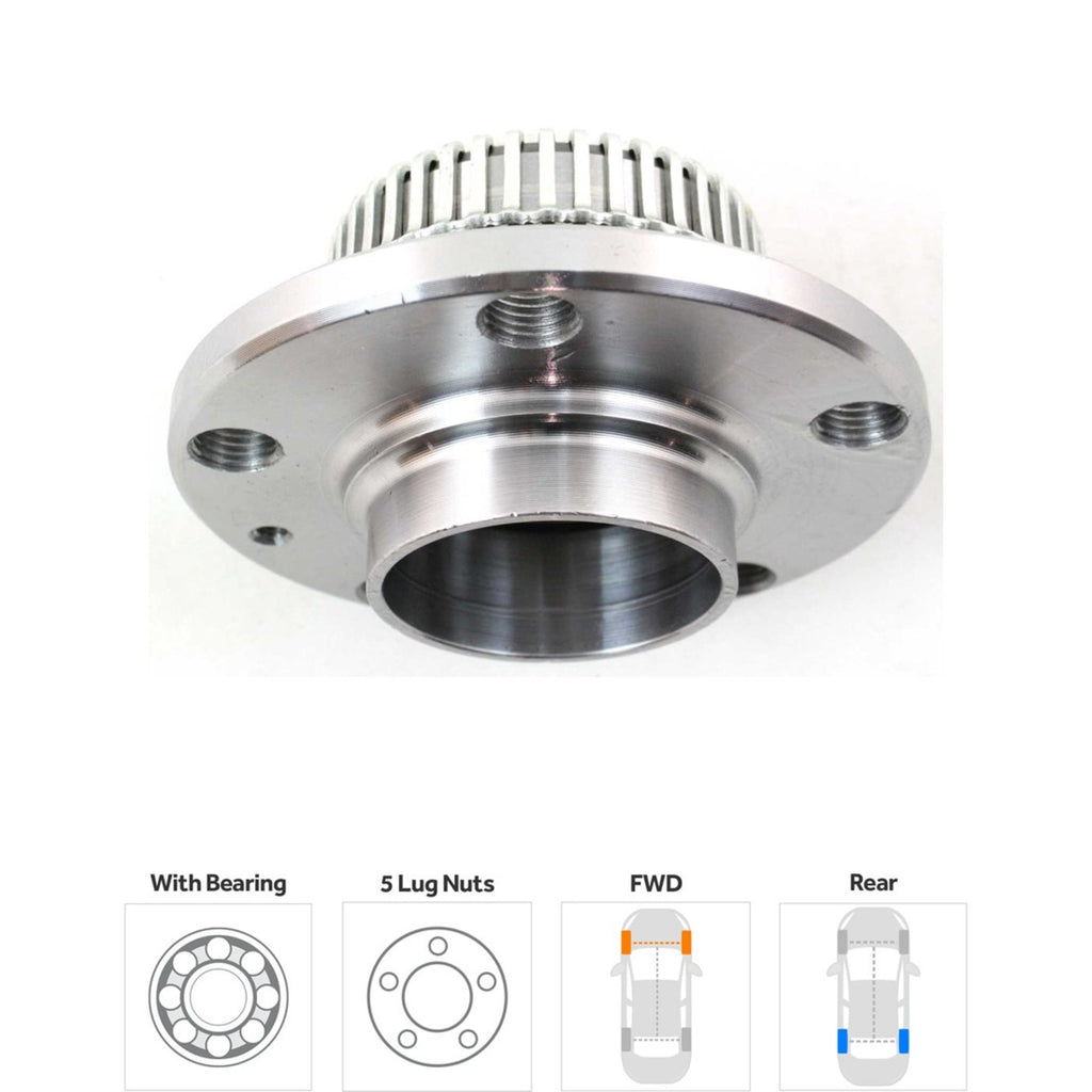 Set of 2 Wheel Hubs for VW Beetle TT