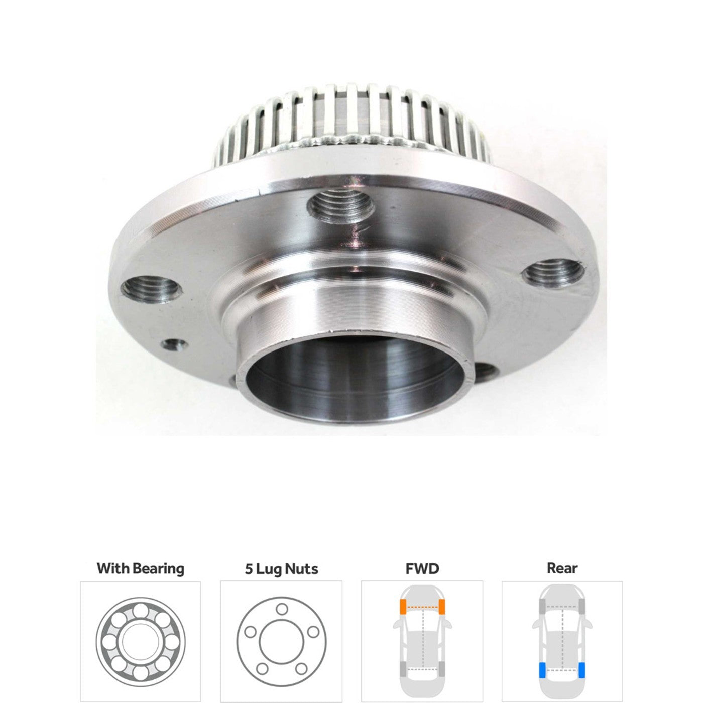 Set of 2 Wheel Hubs for VW Beetle TT
