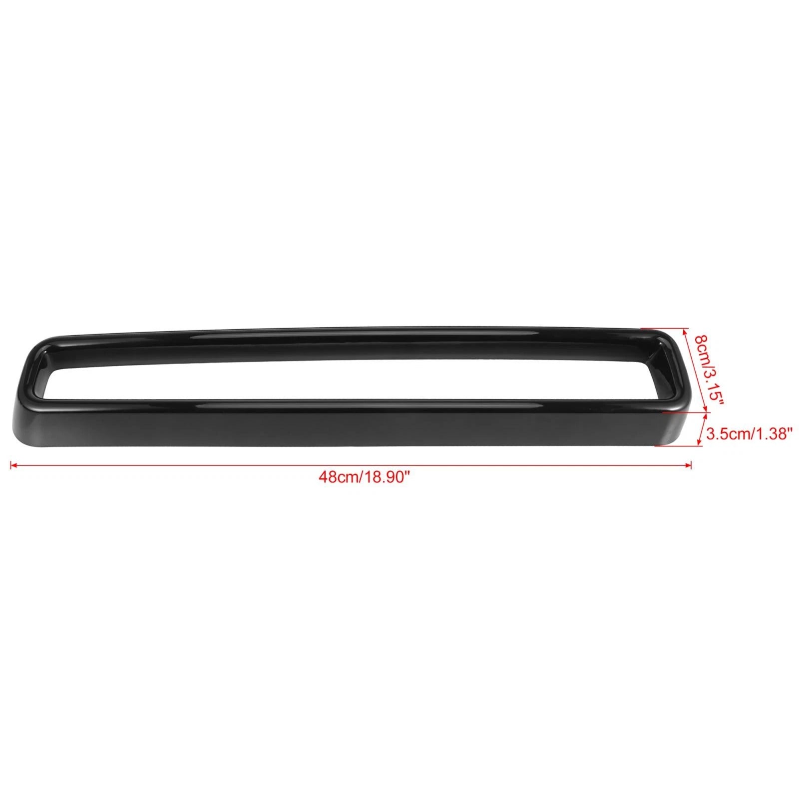 Set of 4 Black Front Grille Inserts for Dodge Challenger (2015–2020)