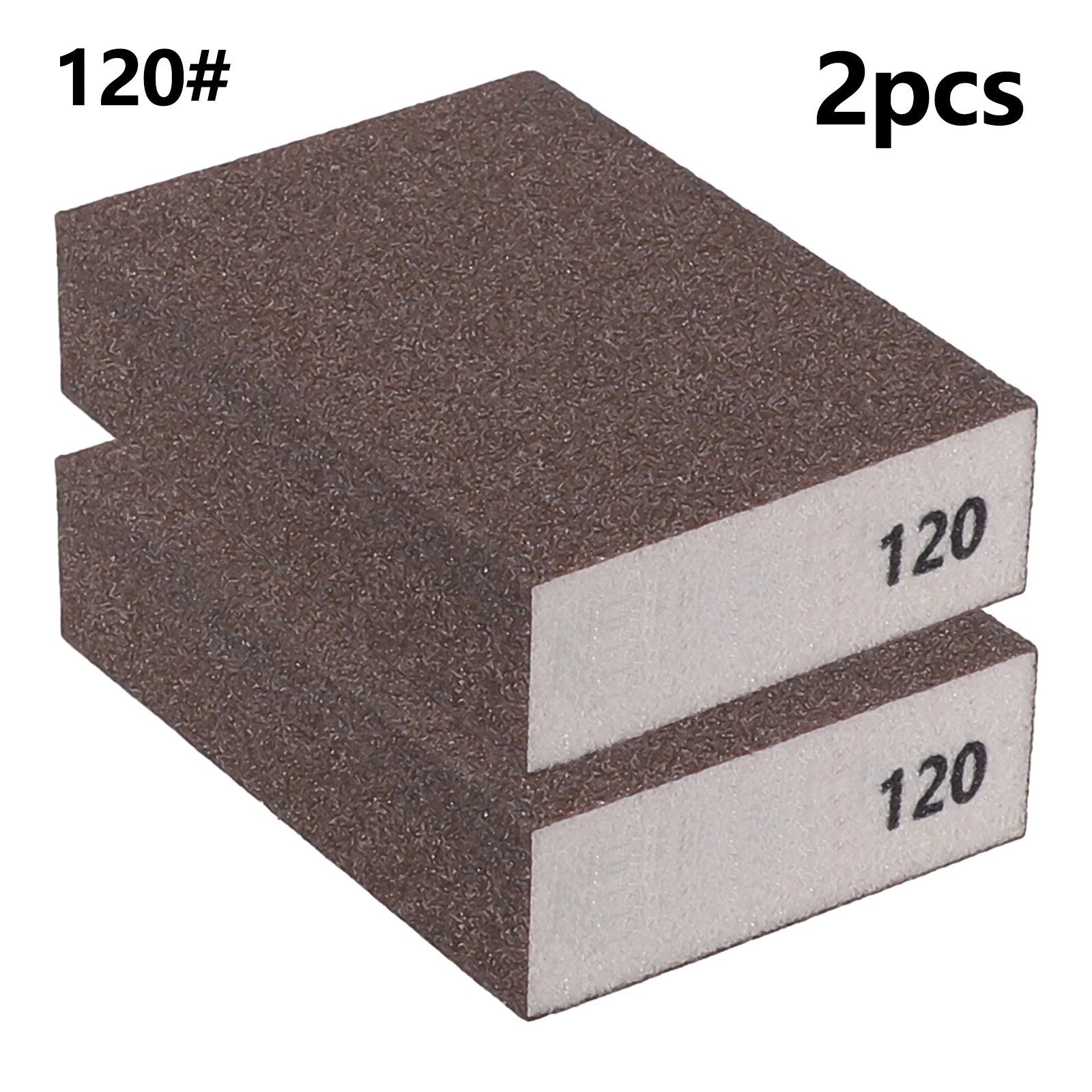 2X Grit 60320 Sanding Sponge Blocks for Versatile Sanding Tasks
