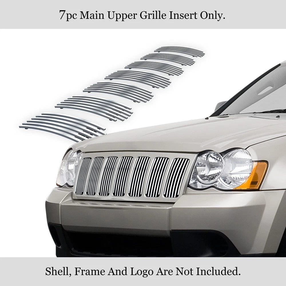 Stainless Chrome Grille for Jeep Grand Cherokee/Overland/SRT8 (2006-2008)