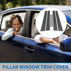 6 Pcs Door Pillar Window Trim for Lexus ES (2002–2006) Carbon Fiber Black