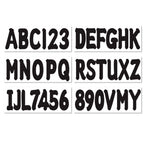 Boat Registration Sticker Decals A-Z Letters 0-9 Numbers Black